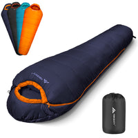 1 x RAW Customer Returns Forceatt sleeping bag, 3 to 4 seasons blanket sleeping bag sleeping bag for camping, travel and outdoor activities, adults and teenagers in 0 to 20 , waterproof, light, warm, breathable. - RRP €69.99