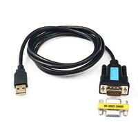 1 x RAW Customer Returns CableDeconn USB to RS232 Adapter with Prolific PL2303 Chipset 6ft 2m USB 2.0 Male to RS232 DB9 Serial Male with RS232 Adapter Female Cable for Windows XP,Windows Vista,7,8,10,Mac OS Linux - RRP €15.69