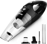 1 x RAW Customer Returns VacLife Handheld Vacuum Cleaner, Wireless Handheld Vacuum Cleaner Battery, Mini Portable Rechargeable Car Vacuum Cleaner with 2 Filters, Silver VL189  - RRP €50.41