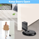 1 x RAW Customer Returns Door stopper floor self-adhesive heavy door holder door stopper without drilling height adjustable door buffer wall protection door stop with 3M adhesive tape screws door stopper, black - RRP €20.16