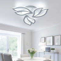 1 x RAW Customer Returns OTREN LED Ceiling Light Modern, 36W Lamps Ceiling Lights for Kitchen Living Room Bedroom, 6500K Cold White, 3600LM, 3 Petals - RRP €46.38