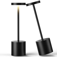 1 x RAW Customer Returns Wireless Table Lamp, 5000mAh Metal Aluminum Dimmable LED Desk Lamp USB Rechargeable Suitable for Indoor Outdoor Dining Room Bar Patio 2 Silver  - RRP €22.8