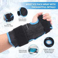 1 x RAW Customer Returns NEWGO wrist cooling sleeve with velcro fastening, gel cooling pads for carpal tunnel pain, arthritis and tendonitis, cold warm compress cooling pack - RRP €16.99