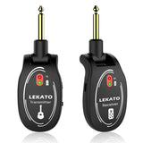 1 x RAW Customer Returns LEKATO Wireless Guitar System Wireless Guitar Transmitter and Receiver Rechargeable Guitar Radio System High Frequency of Wireless Guitar Suitable for Electric Guitar Bass - RRP €31.57