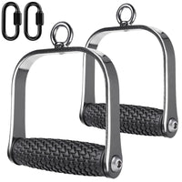 2 x RAW Customer Returns Kipika D Handle Cable Attachment, Cable Machine Handles, Heavy Duty D-Handle with Non-Slip Comfort Soft Grip, Gym Handles for Cables-2 Pack - RRP €60.48