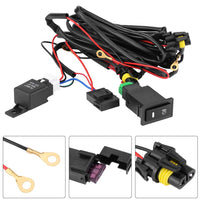 1 x RAW Customer Returns DEWIN Fog Light Wiring Kit, Universal 12 Volt Car LED Fog Light Switch Wiring Kit Fog Light On Off Harness Fuse Relay Kit - RRP €19.66