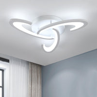 1 x RAW Customer Returns Comely LED Ceiling Light, 36W 3500LM Modern LED Ceiling Lamp, Acrylic Metal 3 Heads LED Chandelier 6500K Cold White Light for Living Room, Bedroom, Corridor - RRP €42.99