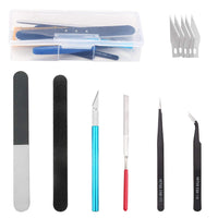 1 x RAW Customer Returns HSEAMALL 9PCS Model Building Tools,Gundam Modeler Basic Tools Craft Set,Bandai Hobby for Model Car Assemble Kit - RRP €9.98