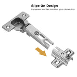 1 x RAW Customer Returns Furniware 10 pieces hinges for cabinet doors, cabinet hinge, concealed hinge, kitchen cabinet hinge, opening angle 110 for cabinet furniture, cabinet door hinges for kitchen cabinets - RRP €22.96