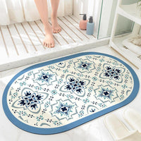 1 x Brand New KAZOLEN non-slip bath mat, 43 x 75 cm, super absorbent bathroom carpet, quick-drying bath mat, non-slip, washable, thin floor mat, suitable for bathroom, kitchen, bedroom - RRP €24.19