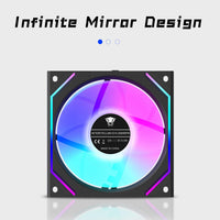 1 x RAW Customer Returns TZMRIT Interstellar-V2 Uni Fan, Infinity Fan 120 mm, RGB Fan 120 mm, PWM ARGB Fan 120 mm, Triple Pack - RRP €39.99