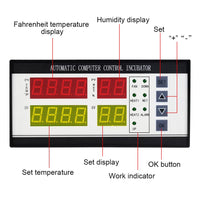 1 x RAW Customer Returns Fahrenheit Temperature Controller Thermostat AC 100V 240V Full Automatic Control System Egg Incubator Machine with Temperature and Humidity Sensor Probe - RRP €38.0