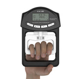 1 x RAW Customer Returns Digital Hand Dynamometer Grip Strength Meter Automatic Capture Electronic Grip Power 90kg, Black White - RRP €40.07