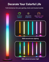 1 x RAW Customer Returns bedee Smart LED Lamp, RGB Smart LED Lights Gaming Lamp with Multiple Lighting Effects and Music Mode, Smart Lamps Smart Flow light Bar for Gaming, PC, TV, Room Decoration - RRP €45.24