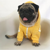 2 x Brand New meioro Zipper Hooded Pet Clothes Dog Cat Clothes Cute Pet Clothes Warm Hooded French Bulldog Pug - RRP €47.48