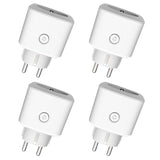 1 x RAW Customer Returns HBN Smart WiFi socket with consumption measurement, set of 4 Smart Home WiFi socket with APP Intelligent switching socket, voice control timer, Alexa Google Home comp. - RRP €28.99