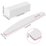 1 x RAW Customer Returns Xinstroe Pack of 10 nail files buffer, double-sided 100 180, nail block, white sanding block, polishing block - RRP €6.04