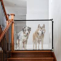 1 x RAW Customer Returns Stair gate without drilling, Darryy 120 x 92cm dog gate for apartment, child safety door, barrier gate for dog, Magic Gate foldable, door safety gate for babies, pets, dogs, cats - RRP €31.99