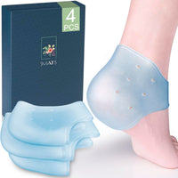 1 x RAW Customer Returns SMATIS Heel Spurs for Plantar Fasciitis, Pack of 4 Heel Pads for Heel Pain, Achilles Tendonitis, Bone Spurs, Aching Feet, Relieves Pain - RRP €12.11