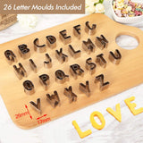 1 x RAW Customer Returns 35-piece letter and number cookie cutter set, cookie cutter in numbers and alphabet shape for baking cookies, cutting fondant, cake decoration Cookie baking molds accessories for parties and birthdays - RRP €14.11