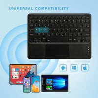 1 x RAW Customer Returns Koochuwah AZERTY Keyboard Bluetooth Touchpad Compatible with Tablets Windows Android iPads iOS Smart Phones Mobile Phones Bluetooth - RRP €32.16