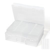 1 x RAW Customer Returns Lifewit Photo Storage Box 4x6 Inch Photo Case, 18 Inner Photo Holders, Clear Photo Boxes for Storage, Plastic Photo Organizer for Seeds, Cards, Crafts, Stickers - RRP €31.73