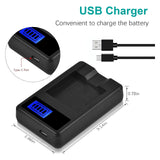 1 x RAW Customer Returns Hisewen NP-40 battery and USB charger for Casio NP-40, Exilim Zoom EX-Z30, EX-Z50, EX-Z57, EX-Z400, EX-Z750, EX-Z850, EX-FC100. - RRP €19.15