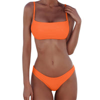 1 x RAW Customer Returns meioro Women s Swimwear Two Piece Low Rise Bikini Tankini Push Up Bikini Low Waist Dress - RRP €27.99