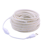 1 x RAW Customer Returns pcning 5M LED Strip AC 220V 230V with EU Plug, 5730 LED Strip IP67 Waterproof Outdoor Strip Warm White Warm White, 5  - RRP €41.99