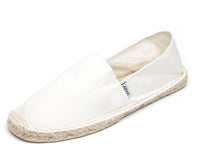 1 x RAW Customer Returns Altxic Men s Comfort Canvas Slip on Espadrilles Flat Pure White 43 EU - RRP €36.0