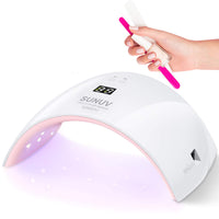 1 x RAW Customer Returns SUNUV nail dryer LED UV, lamp for gel nails, UV LED nail lamp 30s 60s timer, infrared sensor, LCD display, suitable for all gel, for manicure pedicure nail art at home and salon - RRP €42.4