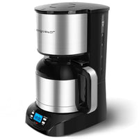 1 x RAW Customer Returns Aigostar Bonnie - stainless steel coffee machine with timer, 24H programmable, LCD display, hotplate, automatic switch-off, drip stop, 800W, filter coffee machine with thermal carafe, 10 cups, 1.2 L - RRP €40.33