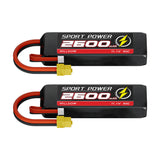 1 x RAW Customer Returns Hilldow M11 RC Battery 3S LiPo Battery 11.1V 65C 2600mAh with XT60 Plug, 2 Pack Lipo Battery Rechargeable for RC Airplane UAV Drone FPV - RRP €40.99