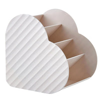 1 x Brand New Heart Shaped Makeup Organizer, Multi-Purpose 4 Compartments, Makeup Storage, Cosmetic Skin Care Jewelry Storage Box for Dresser, Bedside Table, Desk, Living Room - RRP €19.2