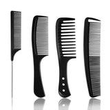 44 x Brand New Zhio Hairdressing Comb Set, Anti-Static Heat Resistant Hairdressing Comb Set with Teeth for Hair Cutting and Hairdressing, Black - RRP €792.0