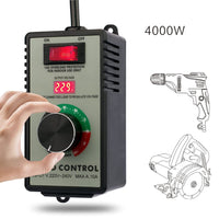 1 x RAW Customer Returns Jieotwice speed controller, angle grinder controller, controller with electronic digital display, suitable for hand drill polisher fan, stepless speed controller Max A. 10A  - RRP €36.98