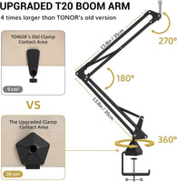 1 x RAW Customer Returns TONOR XLR Cardioid Condenser Microphone Kit Professional Cardioid Studio with T20 Microphone Arm, Microphone Shock Mount, Pop Filter for Recording, Podcasting, Voice-Over, Streaming, Home Studio TC20  - RRP €74.99