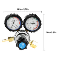 1 x RAW Customer Returns Gas bottle regulator, Co2 G5 8 Co2 regulator, Co2 regulator, beer gas regulator, gas regulator, big handle switch, dual gauge regulator, great sealing performance for cutting gas welding - RRP €30.79