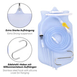 1 x RAW Customer Returns Irrigator set for intestinal cleansing and intestinal enema - 2 liter capacity, 2 m hose, discreetly stowable - Plus Ebook intestinal tube - RRP €23.92