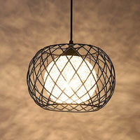 1 x RAW Customer Returns WOWEWA LED Retro Vintage Industrial Hanging Lamp Modern Pendant Light Black Metal Ceiling Light E27, Living Room for Indoor, Restaurant, Cafe, Bar, Kitchen, Children s Room - RRP €32.3