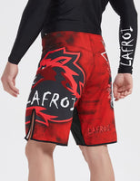 1 x RAW Customer Returns LAFROI - Pants for MMA, Boxing, Cross Training and Other Combat Sports, with Drawstring and Pocket, QJK01, Warrior, M - RRP €24.99