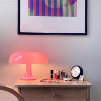 1 x RAW Customer Returns OKSANO Mushroom Lamp, Pink Mushroom Lamp, Table Lamp with 3 Adjustable Colors LED Lamp, Mushroom Table Lamp for Modern Lighting for Bedroom Retro Living Room Decor Pink  - RRP €66.54