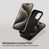 1 x RAW Customer Returns qichenlu Bulletproof Aramid Fiber 600D Black Aramid Case Compatible with iPhone 15 Plus,Military Standard Shockproof Extremely Thin Cover Case Hard Shell Compatible with iPhone 15 Plus - RRP €37.16