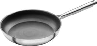 1 x RAW Customer Returns ZWILLING TrueFlow frying pan set, 2-piece 24 cm 28 cm , non-stick coating, suitable for induction, stainless steel, silver black - RRP €78.68