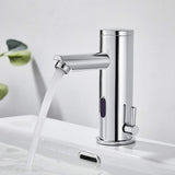 1 x RAW Customer Returns Auralum infrared faucet bathroom with sensor automatic bathroom faucet touchless wash basin faucet induction wash basin mixer tap single lever mixer for wash basin bathroom hand wash basin - RRP €90.29