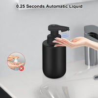 1 x RAW Customer Returns Automatic Soap Dispenser, Ceramic Automatic Liquid Soap Dispenser, IPX5 Waterproof Electric Soap Dispenser with Matte Glaze Process for Kitchen, Bathroom, Hotel - RRP €29.99