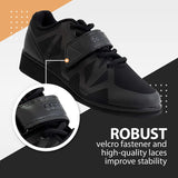 1 x RAW Customer Returns Core Weightlifting Shoes for Powerlifting and Bodybuilding, Black Black , 44 EU - RRP €72.35