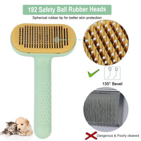 4 x Brand New Dog brush for long hair and short hair, cat brush, cat brush for removing undercoat, animal care dog brush undercoat, products for hair removal for pets green  - RRP €50.08