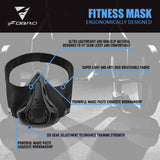 1 x RAW Customer Returns FDBRO Sports Masks for Fitness Running Training Altitude Face Mask for Resistance, Cardio, Endurance Workout Mask One Size, Black  - RRP €43.36