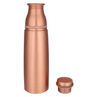 1 x RAW Customer Returns Pure Copper Water Bottle, Leak Proof Glass Bottle for Ayurvedic Health Benefits, Spa, Yoga, Hiking, 900ml - RRP €29.99